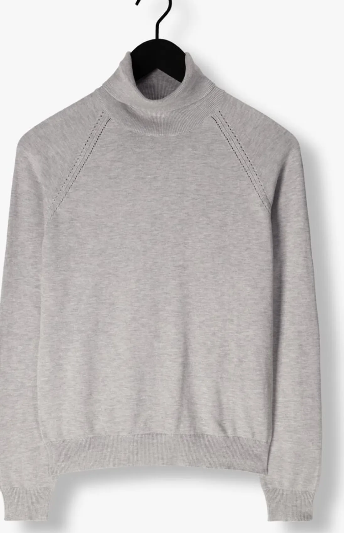 SUMMUM grijze coltrui turtle neck sweater soft viscose polyamide knit grijs Discount