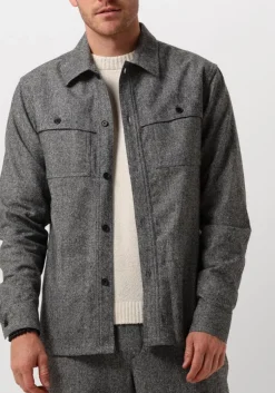 THE GOODPEOPLE grijze overshirt solva grijs Best