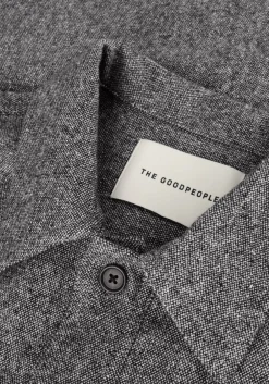 THE GOODPEOPLE grijze overshirt solva grijs Best