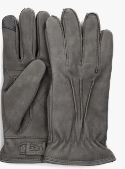 UGG grijze handschoenen point leather glove grijs Outlet