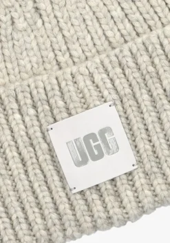 UGG grijze muts chunky rib beanie grijs New