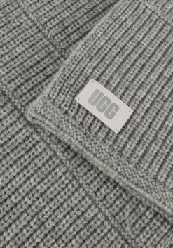 UGG grijze sjaal knit ribbed scarf grijs New