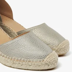 VIA VAI grijze sandalen met hak flora braid grijs Outlet