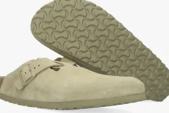 BIRKENSTOCK e instappers boston dames groen Outlet