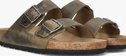 BIRKENSTOCK e slippers arizona heren groen Online