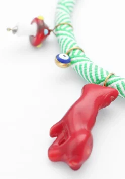 BONNIE STUDIOS e kettingen bill pendant necklace groen Discount