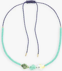 BONNIE STUDIOS e kettingen fish trio necklace groen