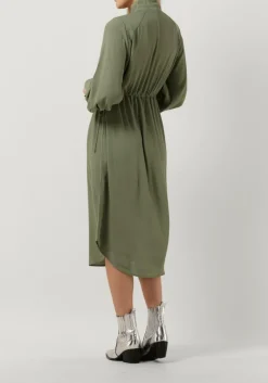 BRUUNS BAZAAR e midi jurk lilli lyra dress groen Sale
