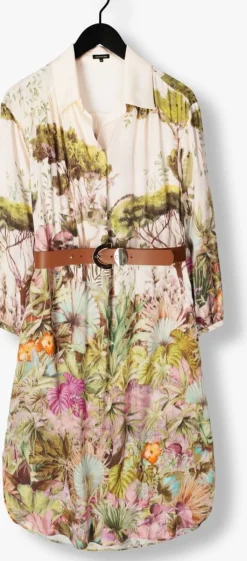 CAROLINE BISS e midi jurk 1161 groen Outlet