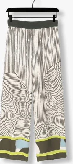 CAROLINE BISS e wijde broek 1555 groen Outlet