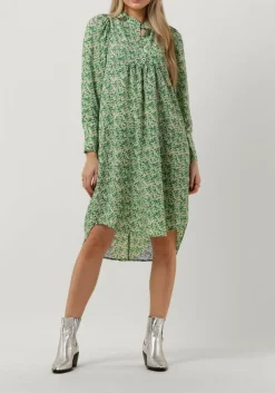 CO'COUTURE e midi jurk perry volume dress groen Online