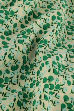 CO'COUTURE e midi jurk perry volume dress groen Online