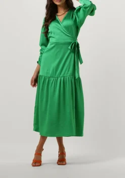 CO'COUTURE e midi jurk mira wrap dress groen Outlet
