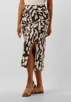 DANTE6 e midirok print smock rok groen Outlet