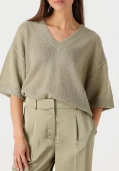 DANTE6 e trui talya v-neck sweater groen