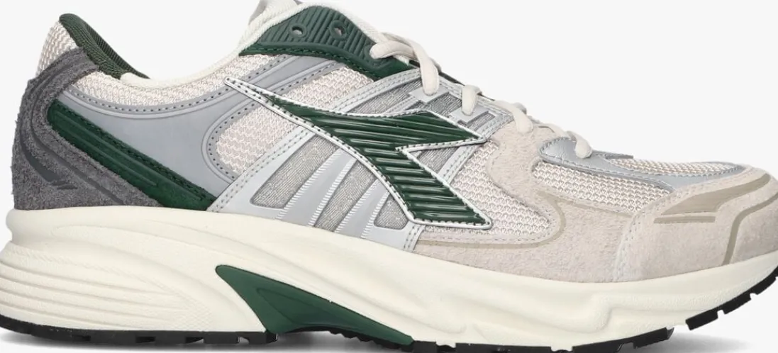 DIADORA e lage sneakers mesh combi runner groen Discount