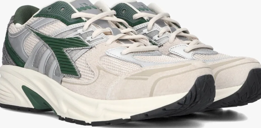 DIADORA e lage sneakers mesh combi runner groen Discount