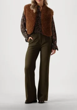 FIVEUNITS e flared broek olivia 085 groen Online