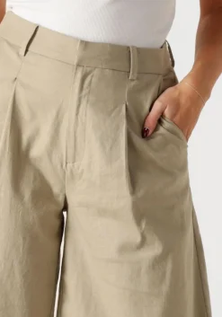 GESTUZ e broeken gzizza linen mw short groen New