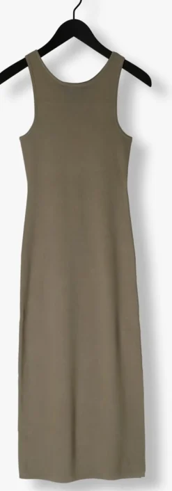 GESTUZ e midi jurk briellegz sl rib dress groen Sale