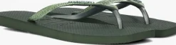 HAVAIANAS e teenslippers square glitter groen