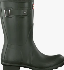 HUNTER e regenlaarzen womens original short groen Outlet