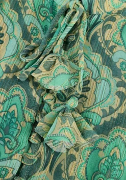 JANICE e mini jurk ari print groen Discount