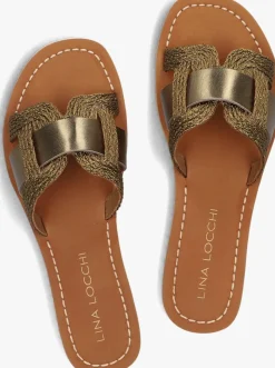 LINA LOCCHI e slippers met koord slipper groen Best