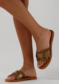 LINA LOCCHI e slippers met koord slipper groen Best