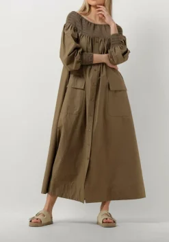 MES DEMOISELLES e maxi jurk parimar groen Clearance