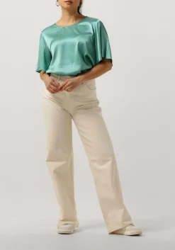 MOS MOSH e blouses evie ss satin blouse groen