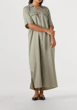 MOS MOSH e midi jurk mmether cnet dress groen New