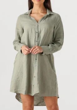 MOS MOSH e mini jurk mmrielle linen dress groen Hot