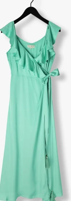 NEMA e maxi jurk n162 groen Hot