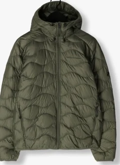 PEAK PERFORMANCE e gewatteerde jas m helium down hood jacket groen Best