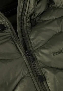 PEAK PERFORMANCE e gewatteerde jas m helium down hood jacket groen Best