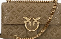 PINKO e schoudertas love one classic dc vitello groen Hot