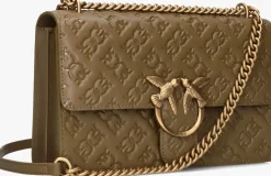 PINKO e schoudertas love one classic dc vitello groen Hot