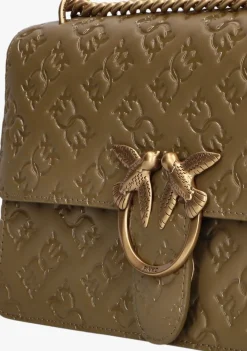 PINKO e schoudertas love one classic dc vitello groen Hot