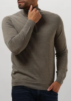 PROFUOMO e trui pullover half zip groen New