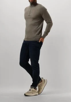 PROFUOMO e trui pullover half zip groen New