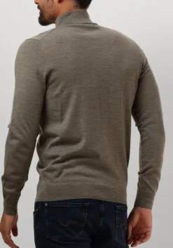 PROFUOMO e trui pullover half zip groen New