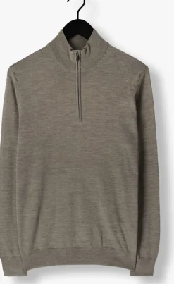 PROFUOMO e trui pullover half zip groen New