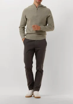 PROFUOMO e trui pullover half zip groen New