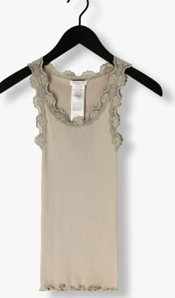 ROSEMUNDE e top babette silk top w/ lace groen Discount