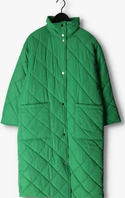 STAND STUDIO e gewatteerde jas sage coat groen New