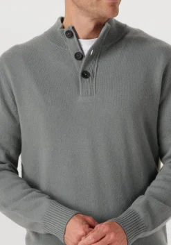 STEFANO LAURAN e trui half zip l groen Online