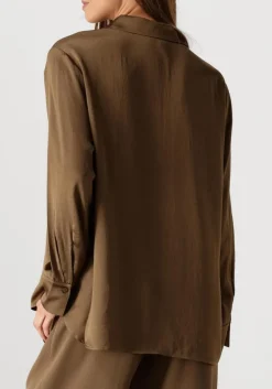 SUMMUM e blouses blouse silky touch groen Outlet