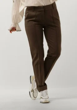 SUMMUM e flared broek trousers punto milano groen New