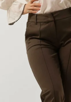 SUMMUM e flared broek trousers punto milano groen New